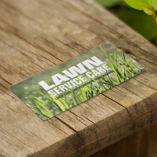 Customizable Lawn Care &amp; Landscaping Business Card