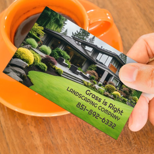 Lawn Care Landscaping Business Card Template (Creator Uploaded)