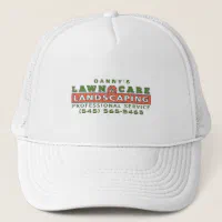 Lawn Care & Landscaping Custom Business Logo Hat, Zazzle