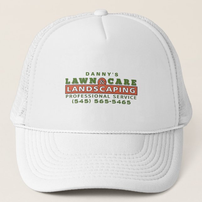Lawn Care & Landscaping Custom Business Logo Hat (Front)