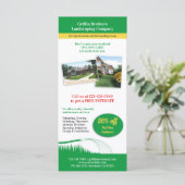 Lawn Care Landscaping Flyer Rack Card (Standing Front)