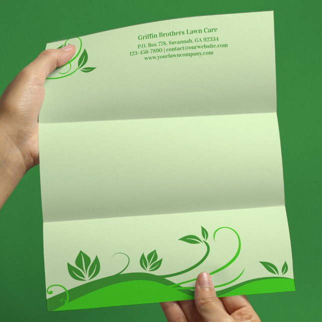 Lawn Care Landscaping Letterhead Template (Creator Uploaded)