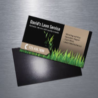 Lawn Care Landscaping Mowing Black & Beige