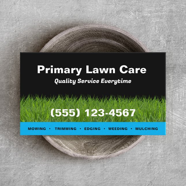 Lawn Care Landscaping Mowing Business Card (Creator Uploaded)