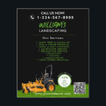 Lawn Care Landscaping Mowing Cutting Business Flyer<br><div class="desc">A modern flyer design for lawn care specialists. A minimalist personalized business flyer for lawn care,  gardening and landscaping businesses. A simple and professional way to introduce your business and to inform potential customers of your services. Personalize your details to create your own unique lawn care business flyer.</div>