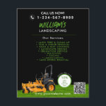 Lawn Care Landscaping Mowing Cutting Business Flyer<br><div class="desc">A modern flyer design for lawn care specialists. A minimalist personalized business flyer for lawn care,  gardening and landscaping businesses. A simple and professional way to introduce your business and to inform potential customers of your services. Personalize your details to create your own unique lawn care business flyer.</div>
