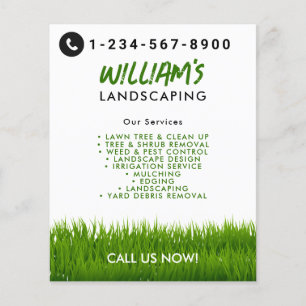 Lawn Care Landscaping Mowing Cutting Services Flyer