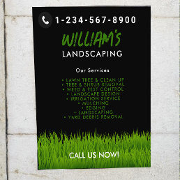 Lawn Care Landscaping Mowing Cutting Services Flyer