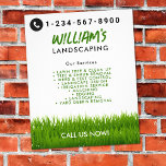 Lawn Care Landscaping Mowing Cutting Services  Flyer<br><div class="desc">A modern flyer design for lawn care specialists. A minimalist personalized business flyer for lawn care,  gardening and landscaping businesses. A simple and professional way to introduce your business and to inform potential customers of your services. Personalize your details to create your own unique lawn care business flyer.</div>