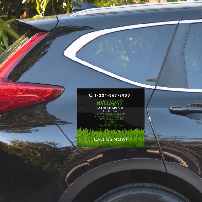 Lawn Care Landscaping Mowing Cutting Services Sticker (Car Side)