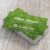 Lawn Care & Landscaping Professional Green Field Business Card