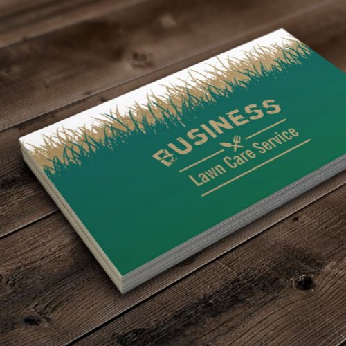 Lawn Care Landscaping Professional Groundskeeping Business Card