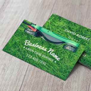 Lawn Care & Landscaping Professional Mower Business Card
