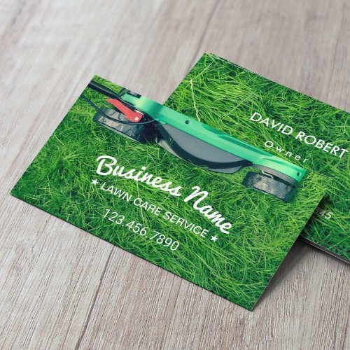 Lawn Care  Landscaping Professional Mower Business Card