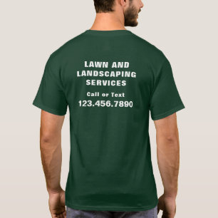 Lawn Care Landscaping Service Business Advertising T-Shirt