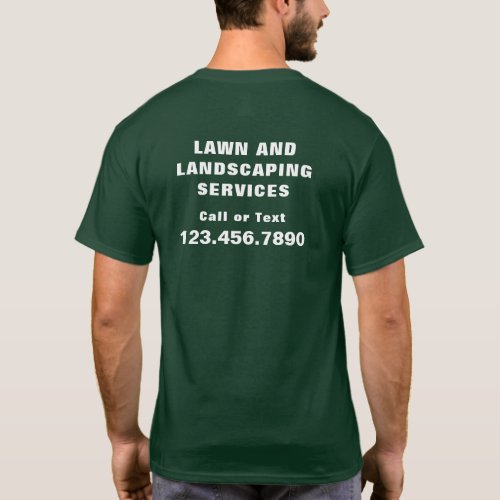 Lawn Care Landscaping Service Business Advertising T_Shirt