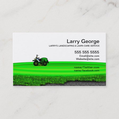 Lawn Care/landscaping Service Business Card