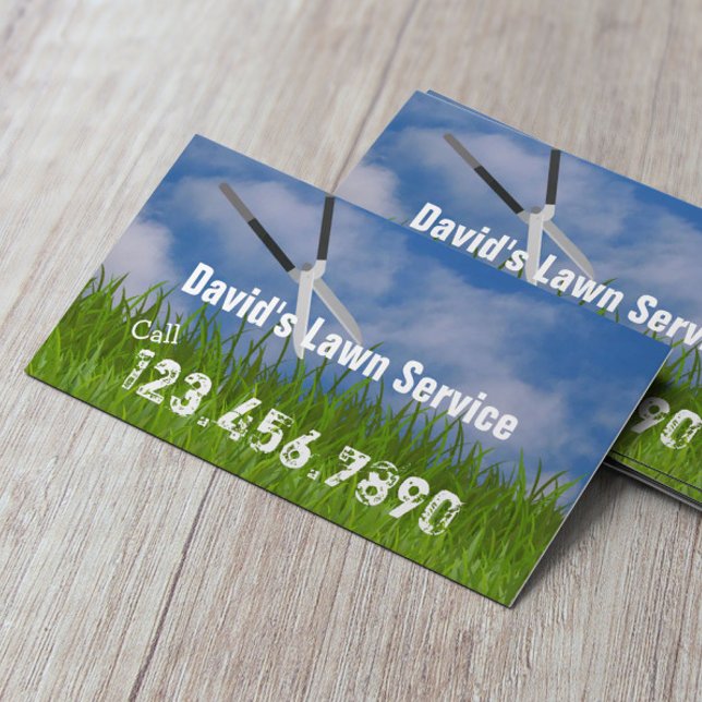 Lawn Care & Landscaping Service Business Card (Creator Uploaded)