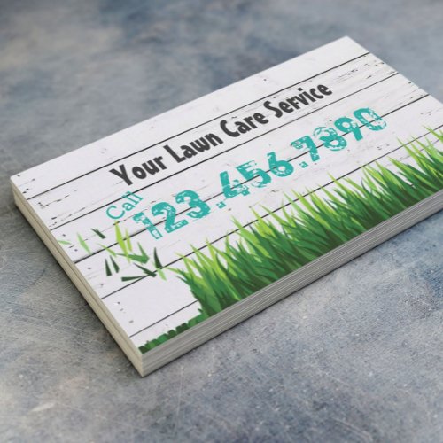 Lawn Care  Landscaping Service Business Card