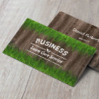 Lawn Care & Landscaping Service Grass & Wood