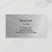Lawn Care & Landscaping Service Metal Business Card (Back)