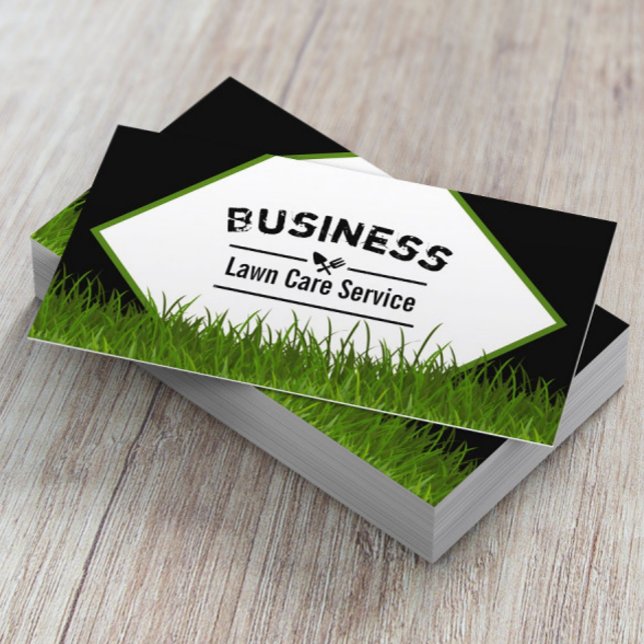 Lawn Care & Landscaping Service Professional Business Card (Creator Uploaded)