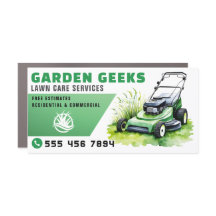 Lawn Care Landscaping Service Watercolor