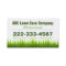 Lawn Care Landscaping Services Appointment Card