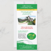 Lawn Care Landscaping Yard Service Template (Back)