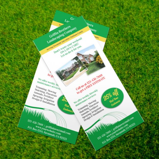 Lawn Care Landscaping Yard Service Template