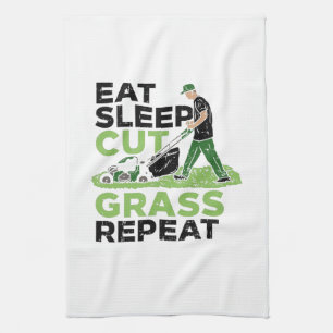Lawn-Care Lawn-Mower Gardener Kitchen Towel