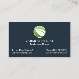 Lawn Care Logo Business Card Template