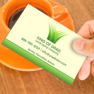 Lawn Care Logo Business Card Template