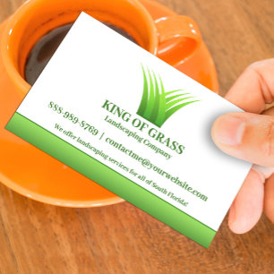 Lawn Care Logo Business Card Template