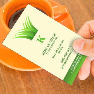 Lawn Care Logo Business Card Template