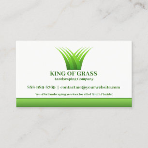 Lawn Care Logo Business Card Template