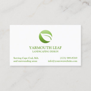 Lawn Care Logo Business Card Template