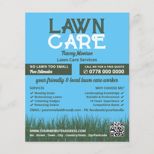 Lawn Care Logo Lawn Care Services Flyer
