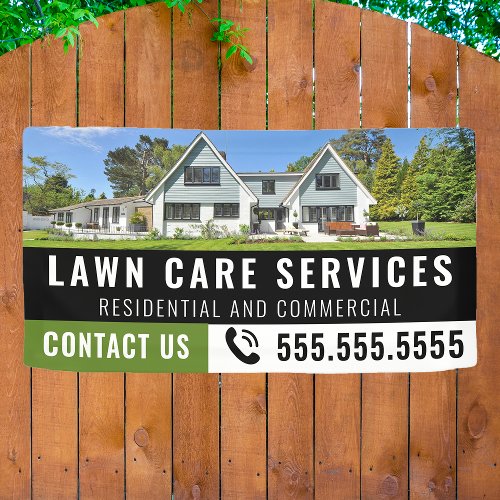 Lawn Care Logo Modern Professional Landscaping Banner