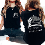 Lawn Care Logo Professional Landscaping Business T-Shirt<br><div class="desc">Showcase your landscaping expertise with our Lawn Care Logo Professional Landscaping Business T-Shirt. Designed for lawn care professionals, this T-shirt features a modern black and gray logo that conveys professionalism and style. Ideal for businesses offering lawn mowing, yard work, and garden design, it includes space for your custom logo and...</div>