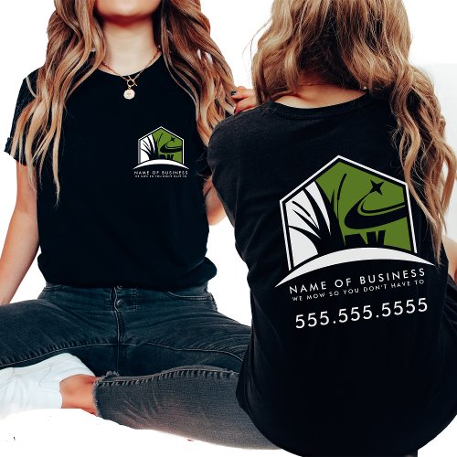 Lawn Care Logo Professional Landscaping Business T_Shirt