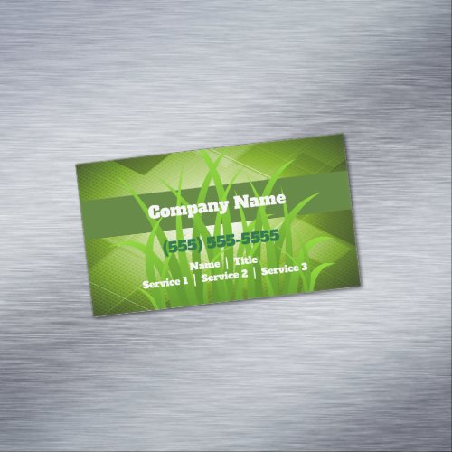 Lawn Care Magnetic Business Card