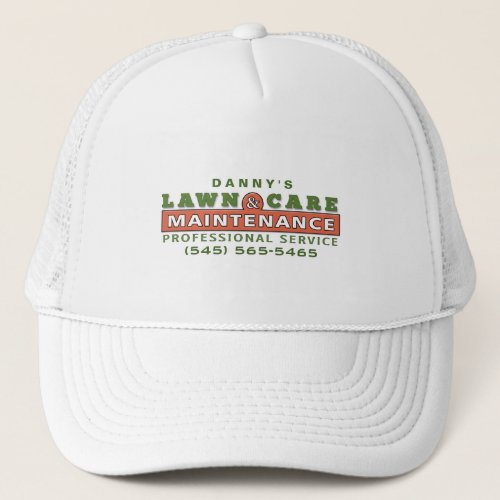 Lawn Care  Maintenance Custom Business Logo Hat