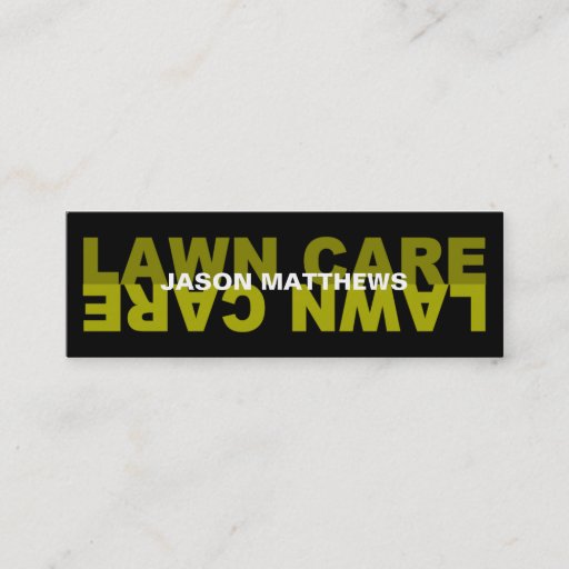 Customizable Lawn Care Business Card
