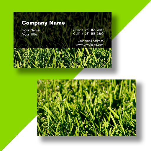 Customizable Lawn Business Cards