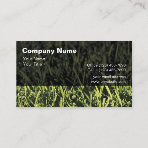 Lawn Care Modern Design Business Card