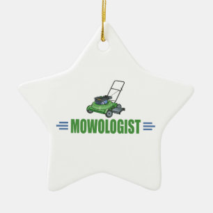 Lawn Care Mowing Grass Lawns Landscaping Yards Ceramic Ornament