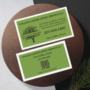 Lawn Care Mowing Landscaping Business Card