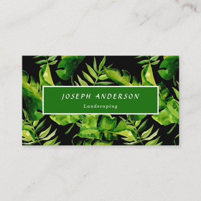 Lawn Care Mowing Professional Appointment Card (Front)