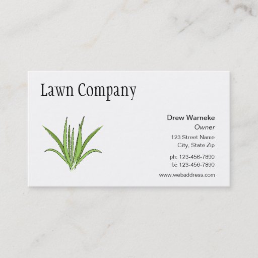 Customizable Lawn Care or Landscaping Business Card
